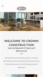 Mobile Screenshot of crownconstruction.com.sg